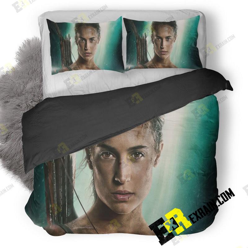 Alicia Vikander As Lara Croft In Tomb Raider Movie 3D Customized Duvet Cover Bedding Set