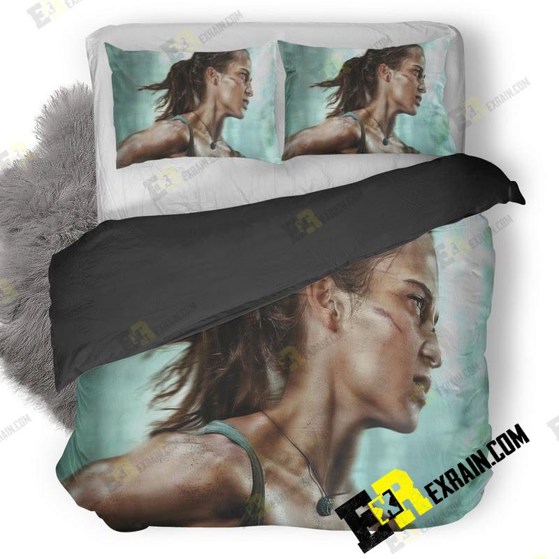 Alicia Vikander As Tomb Raider Mb 3D Customized Duvet Cover Bedding Set