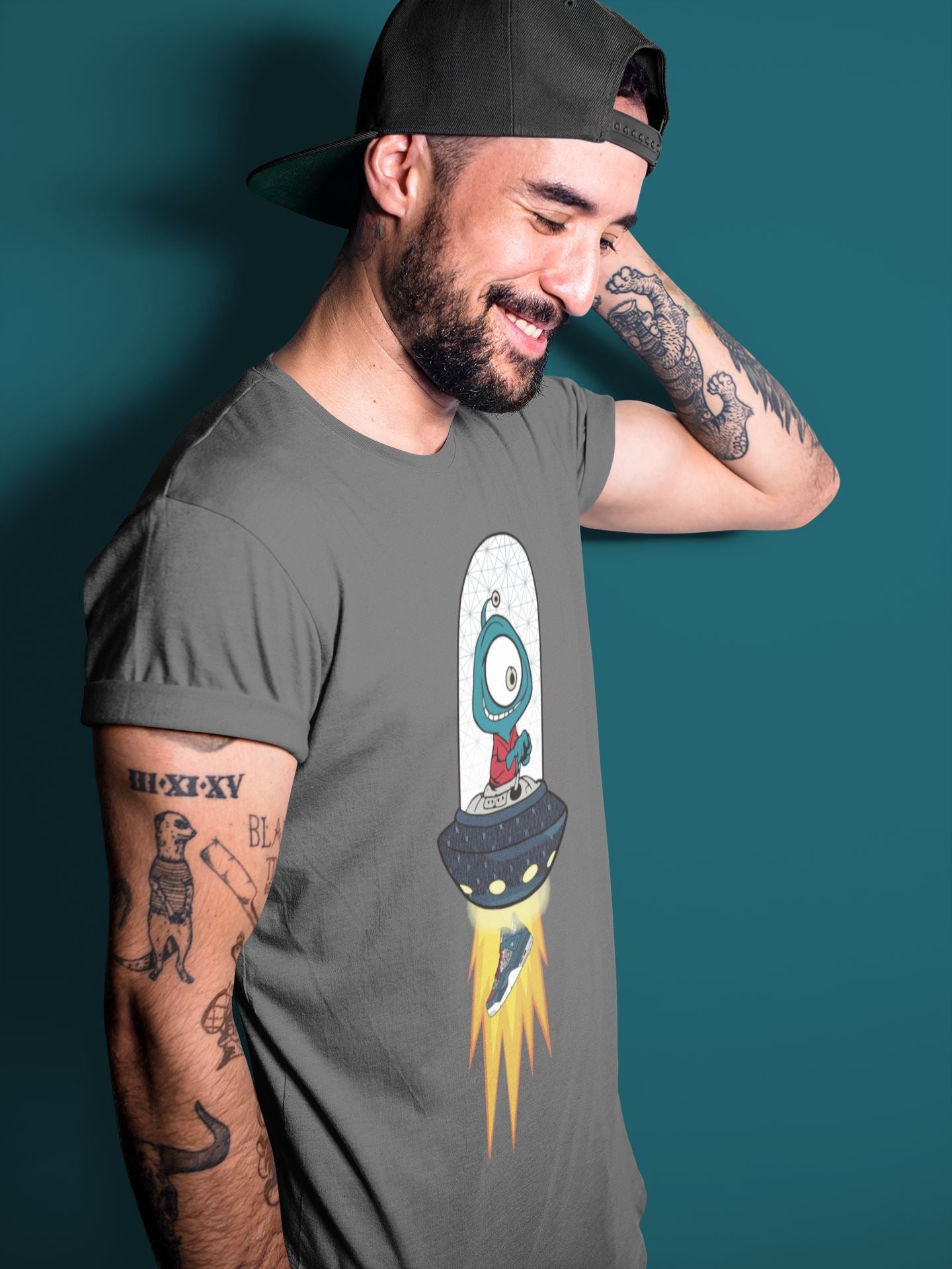 Alien Unisex Sweater – Air Jordan 4 Deep Ocean, Sneakers Matching Sweater