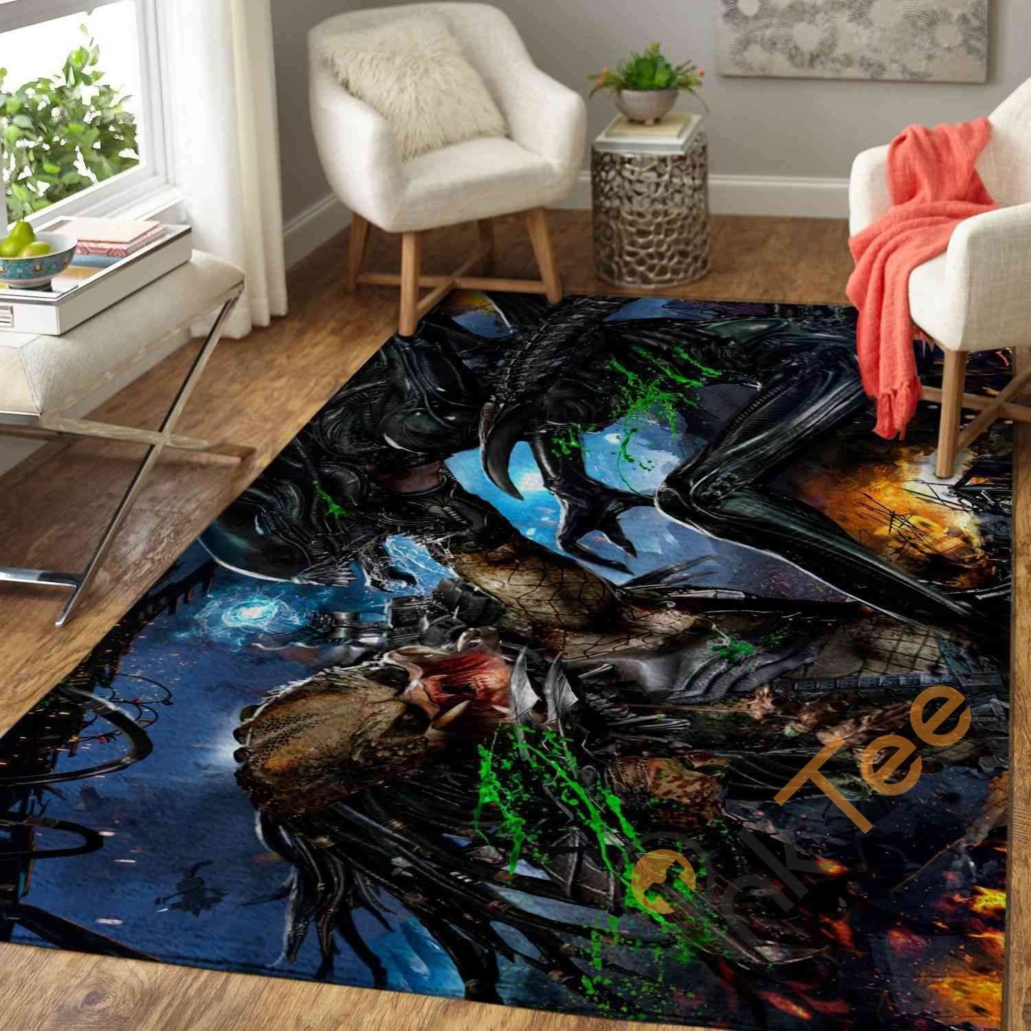 Alien Vs. Predator Area Rectangle Rug