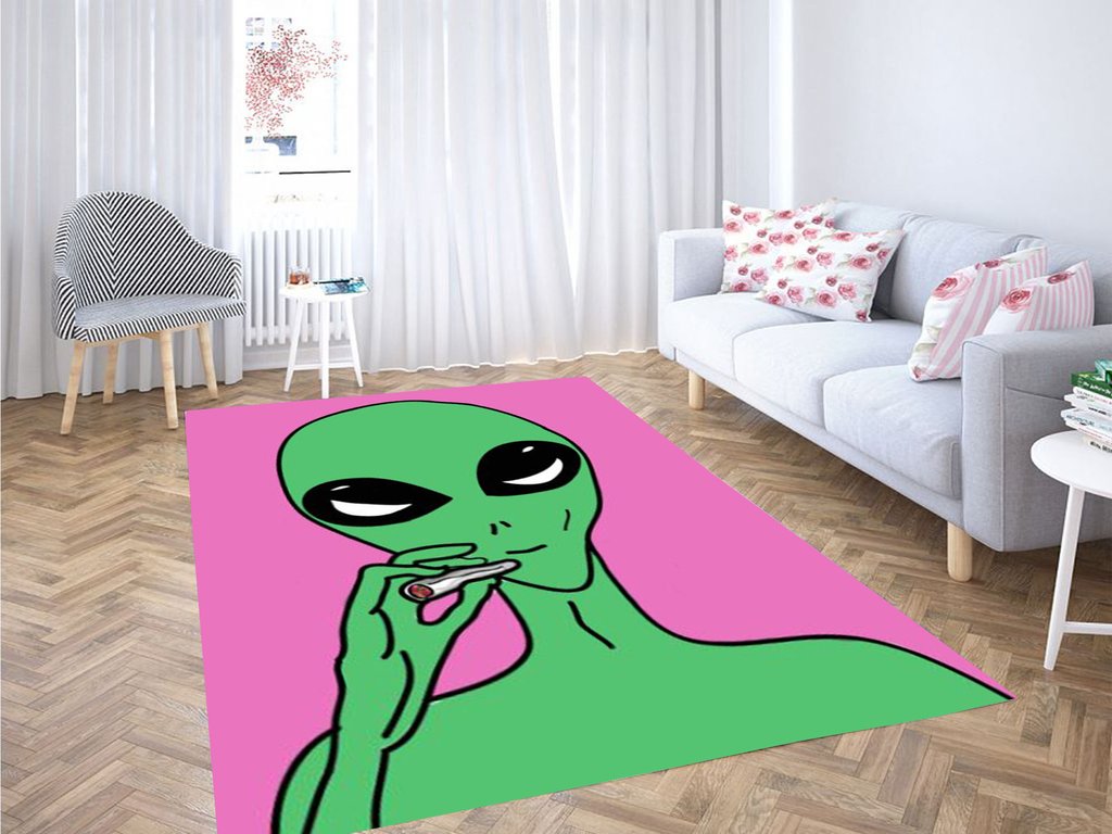 Alien Wallpaper Living Room Modern Carpet Rectangle Rug