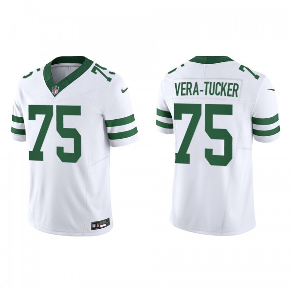Alijah Vera-Tucker New York Jets White Legacy Vapor F.U.S.E. Jersey