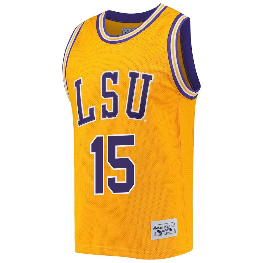 Alisa Williams 15 LSU Tigers 2023 NCAA  Stitched Jersey Retro- Gold