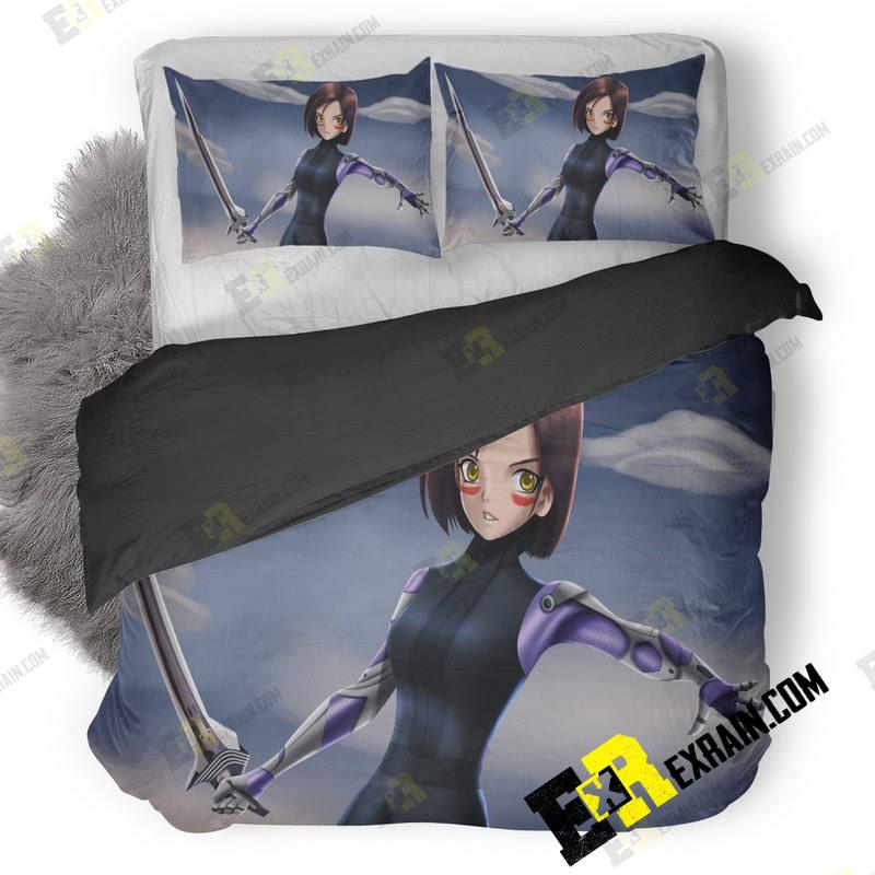 Alita Battle Angel Digital Art 5K F2 3D Customized Duvet Cover Bedding Set