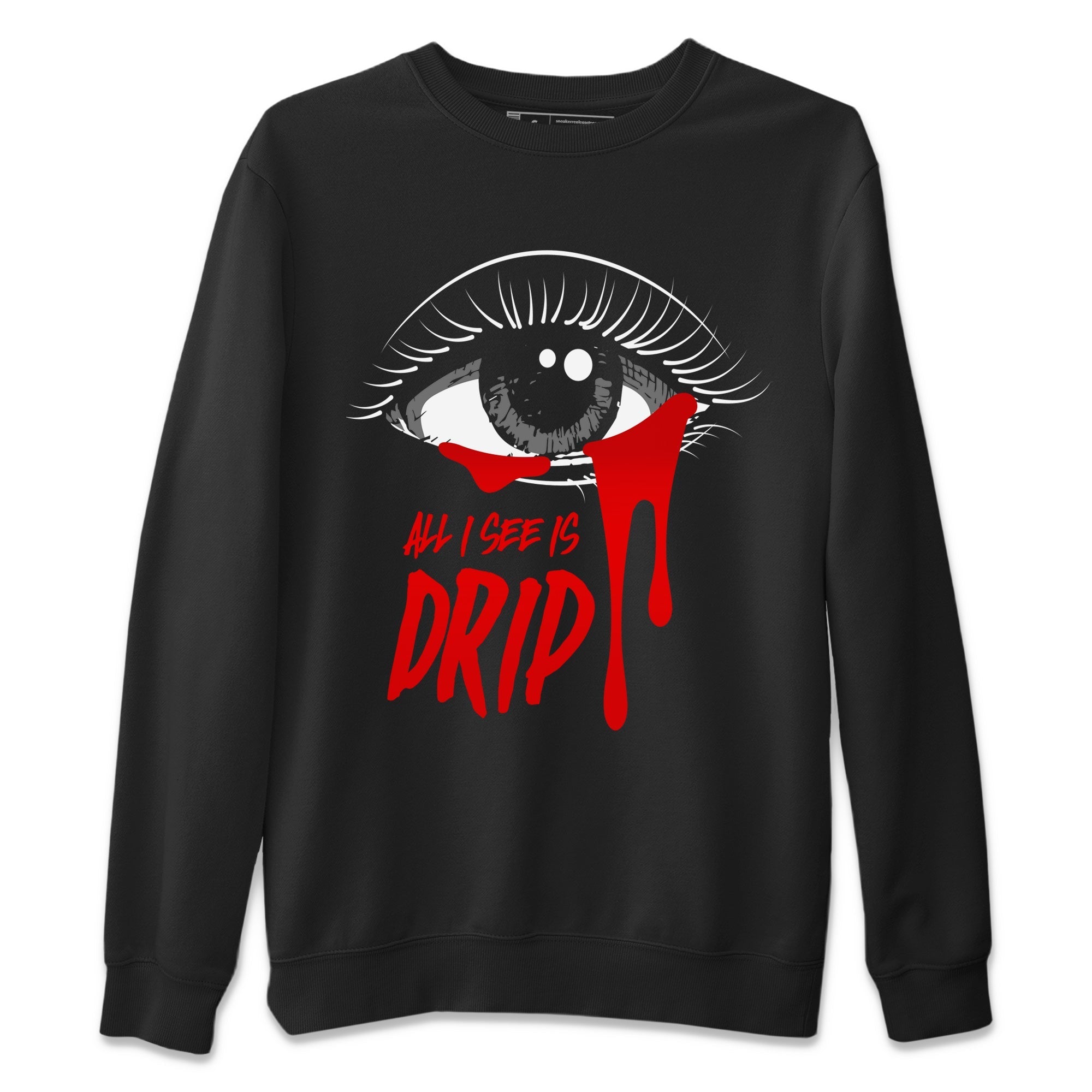 All I See Is Drip Unisex Sweater – Air Jordan 12 Playoffs, Sneakers Matching Sweater