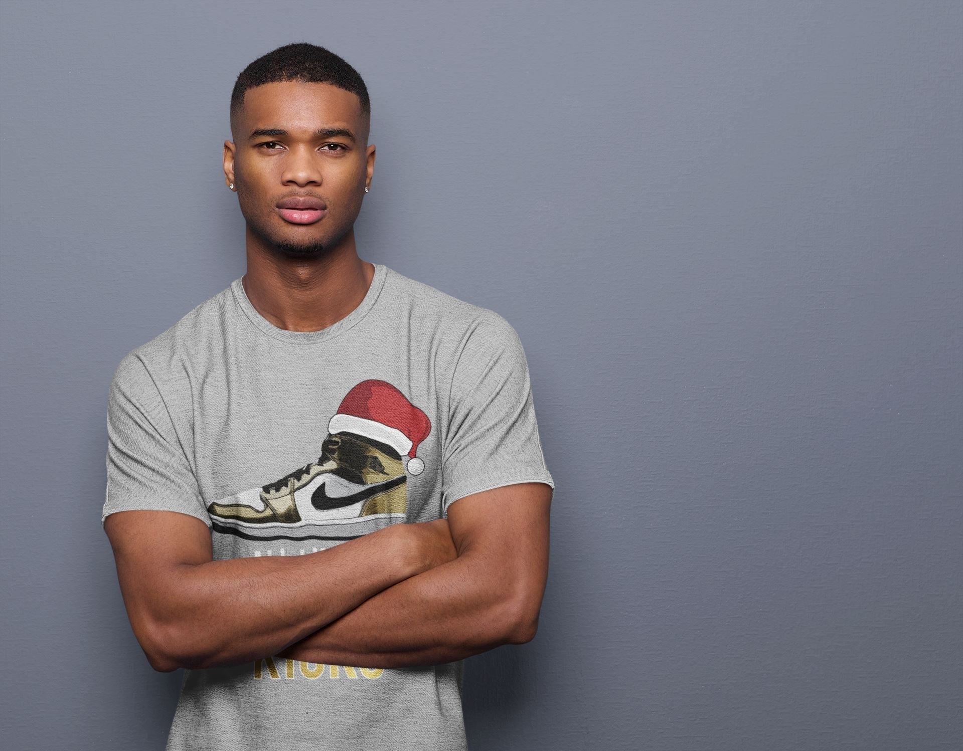 All I Want For Christmas Is Kicks Unisex Sweater – Air Jordan 1 Metallic Gold, Sneakers Matching Sweater