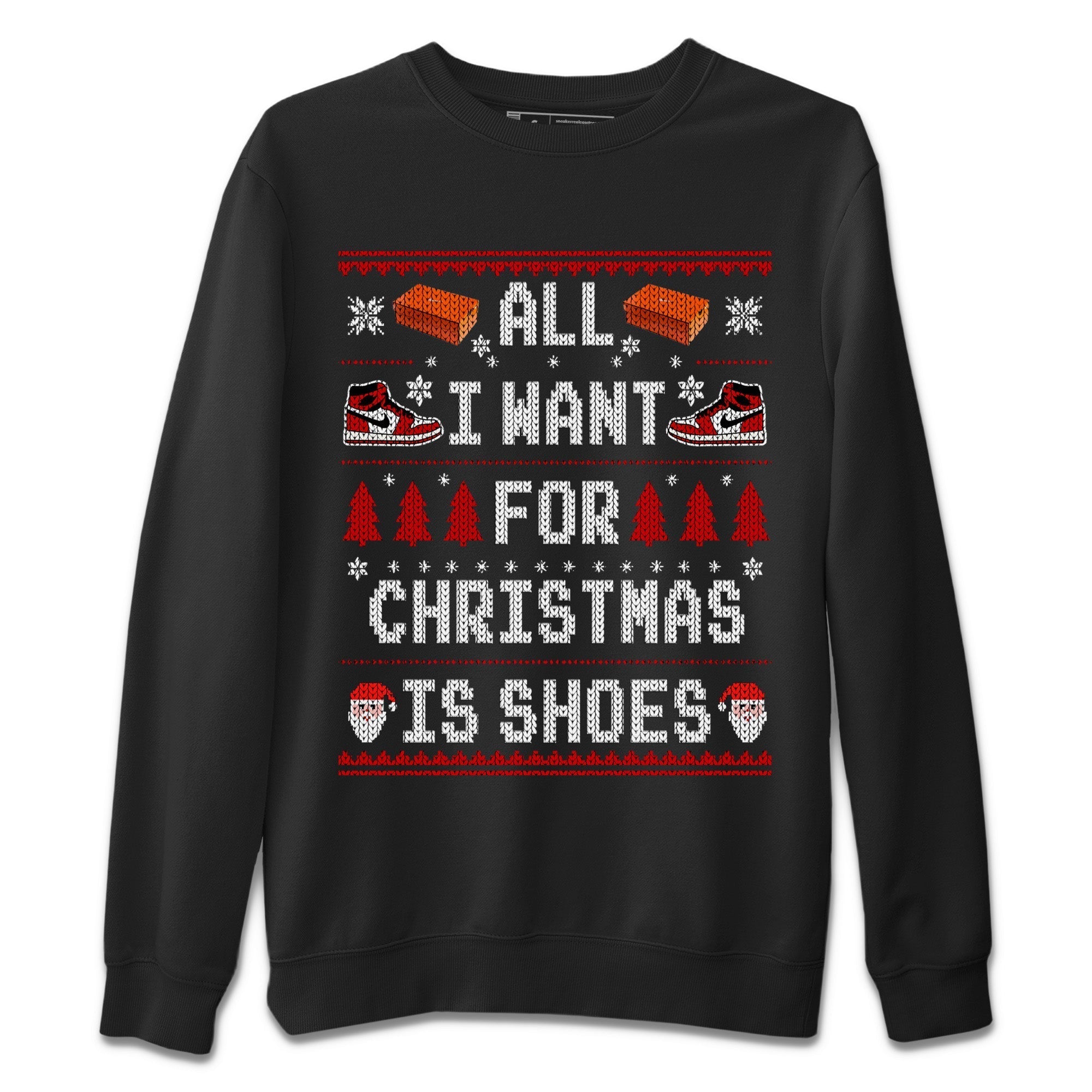 All i want for christmas is shoes Unisex Sweater – Air Jordan 1 Lost & Found, Sneakers Matching Sweater