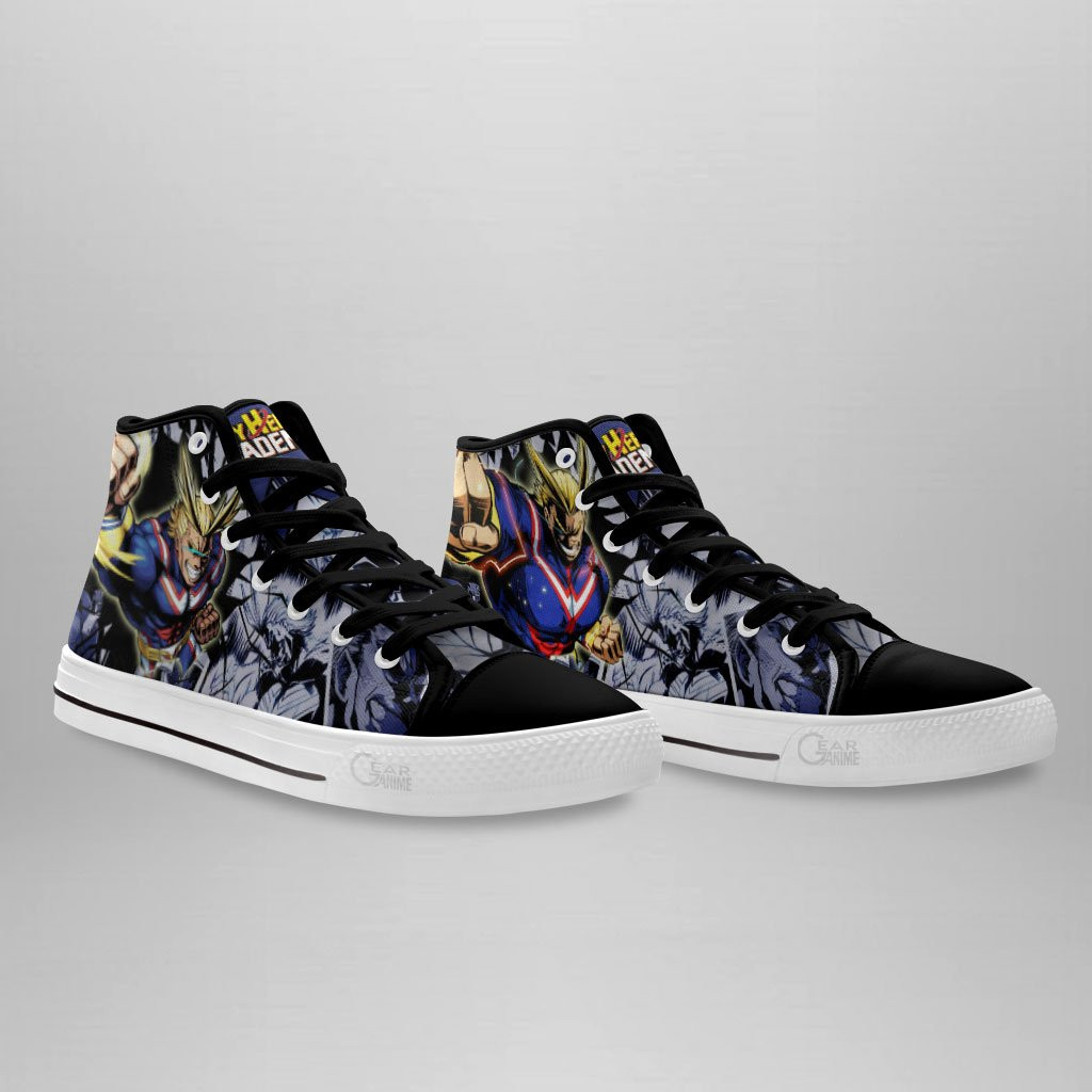 All Might High Top Shoes Custom Anime My Hero Academia Sneakers