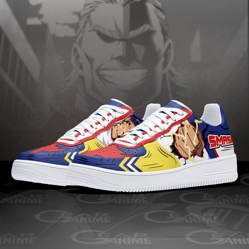 All Might One For All Air Sneakers Custom Anime My Hero Academia Shoes