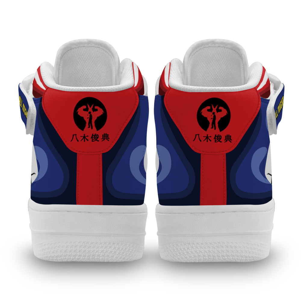 All Might Sneakers Air Mid My Hero Academia Anime Shoes