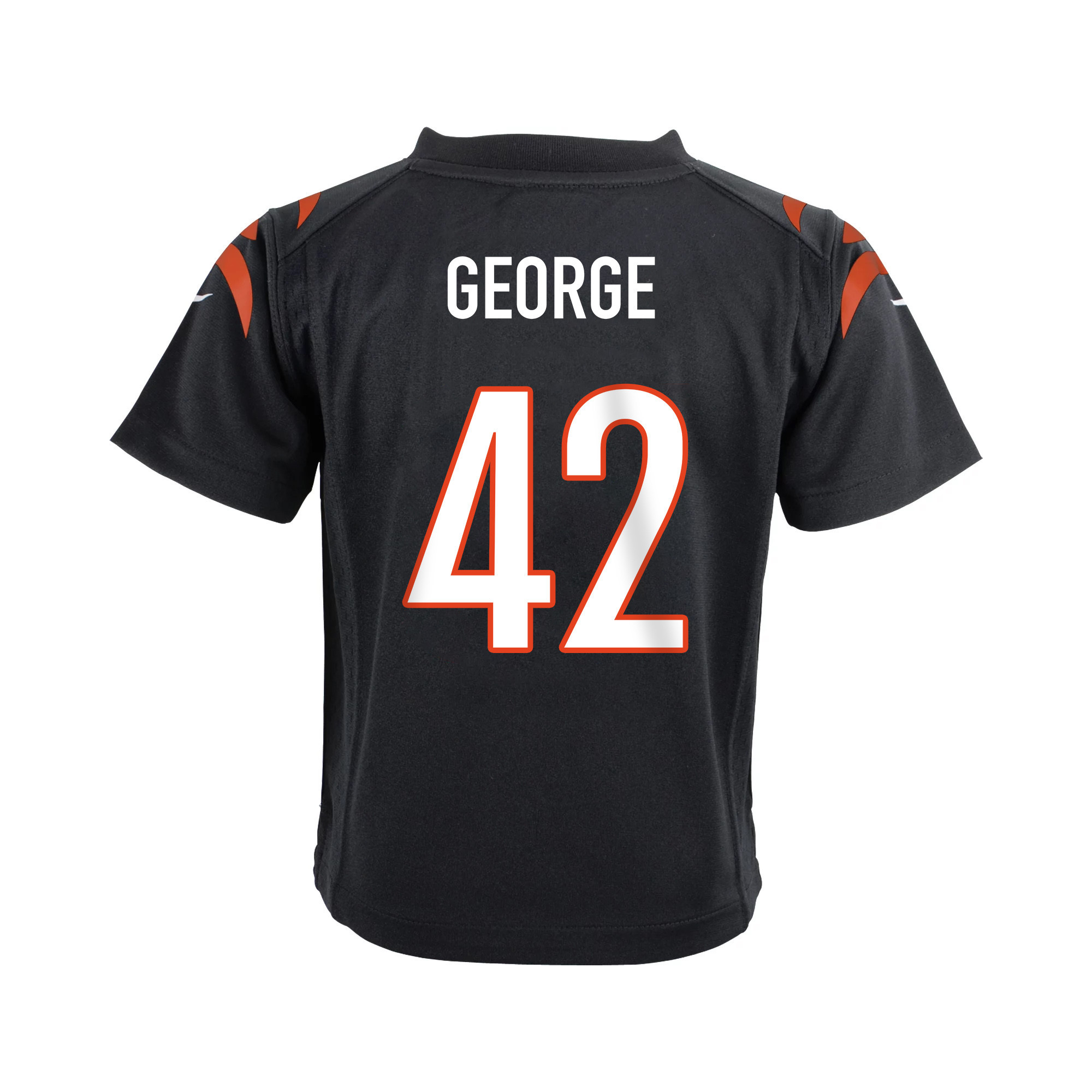 Allan George 42 Cincinnati Bengals Super Bowl LVII Champions Youth Game Stitched Jersey – Black