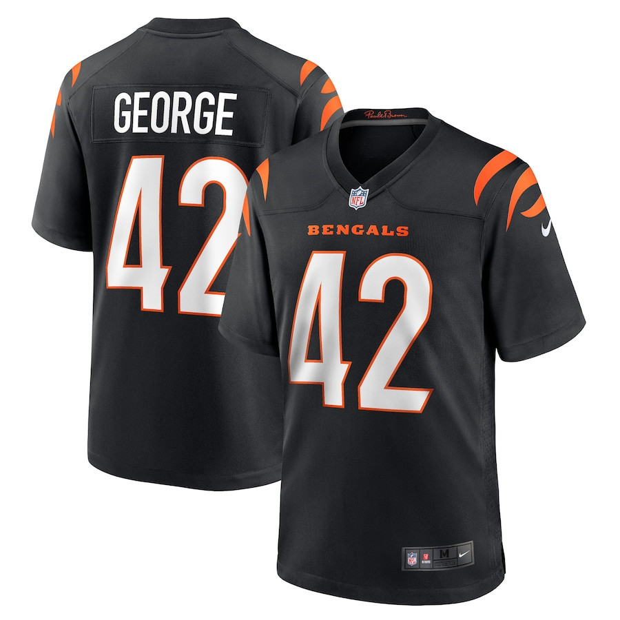 Allan George Cincinnati Bengals Stitched Jersey – Black