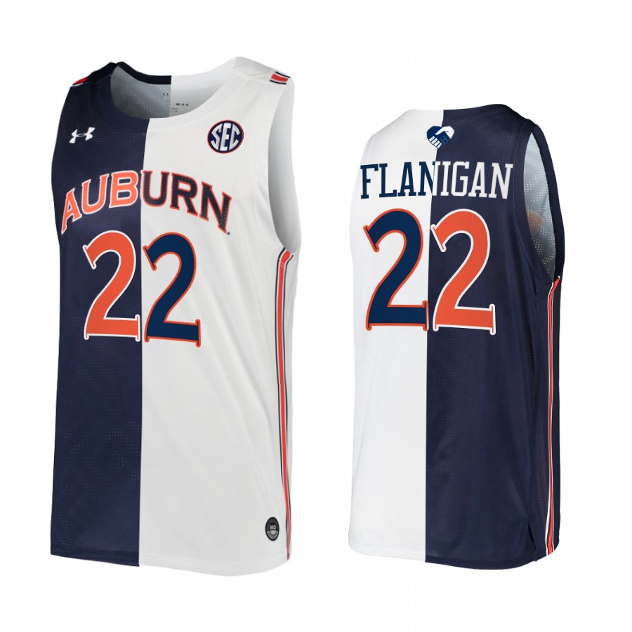 Allen Flanigan Auburn Tigers Navy White Jersey 2022 Split Edition Unite As One