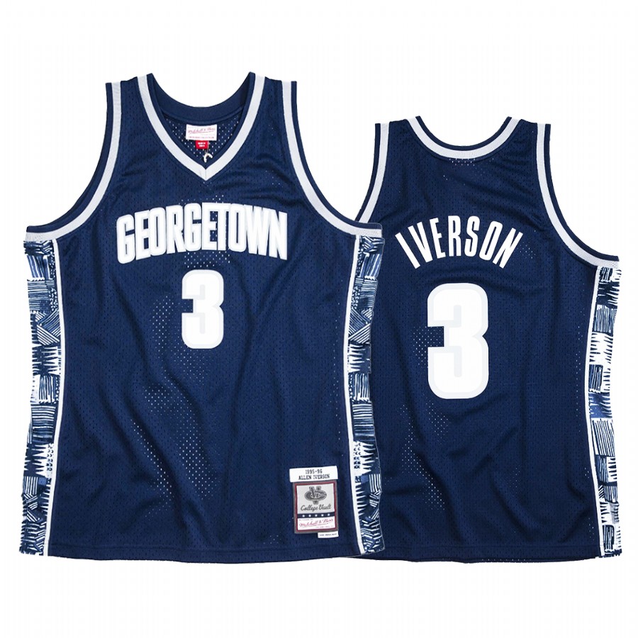 Allen Iverson #3 Georgetown Universuty Navy Classic Special Edition Jersey