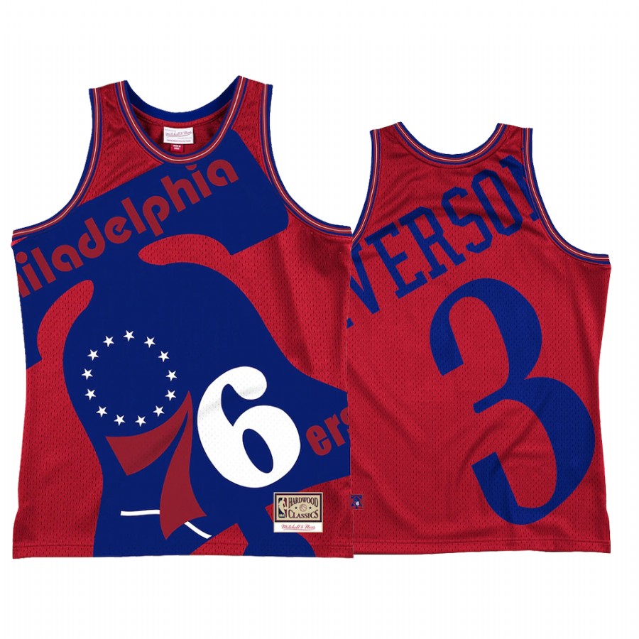 Allen Iverson #3 Philadelphia 76ers Blown Out Fashion Jersey Red
