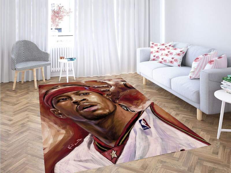 Allen Iverson Carpet Rectangle Rug