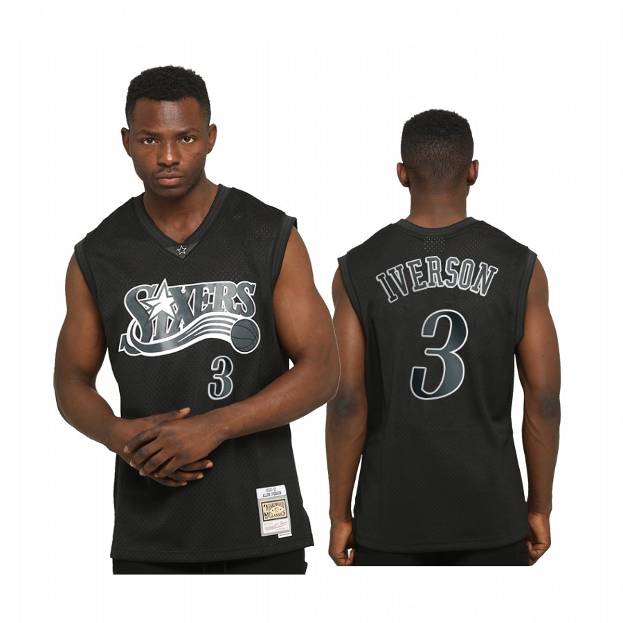 Allen Iverson Philadelphia 76ers Hardwood Classics Black Jersey Limited Allocation