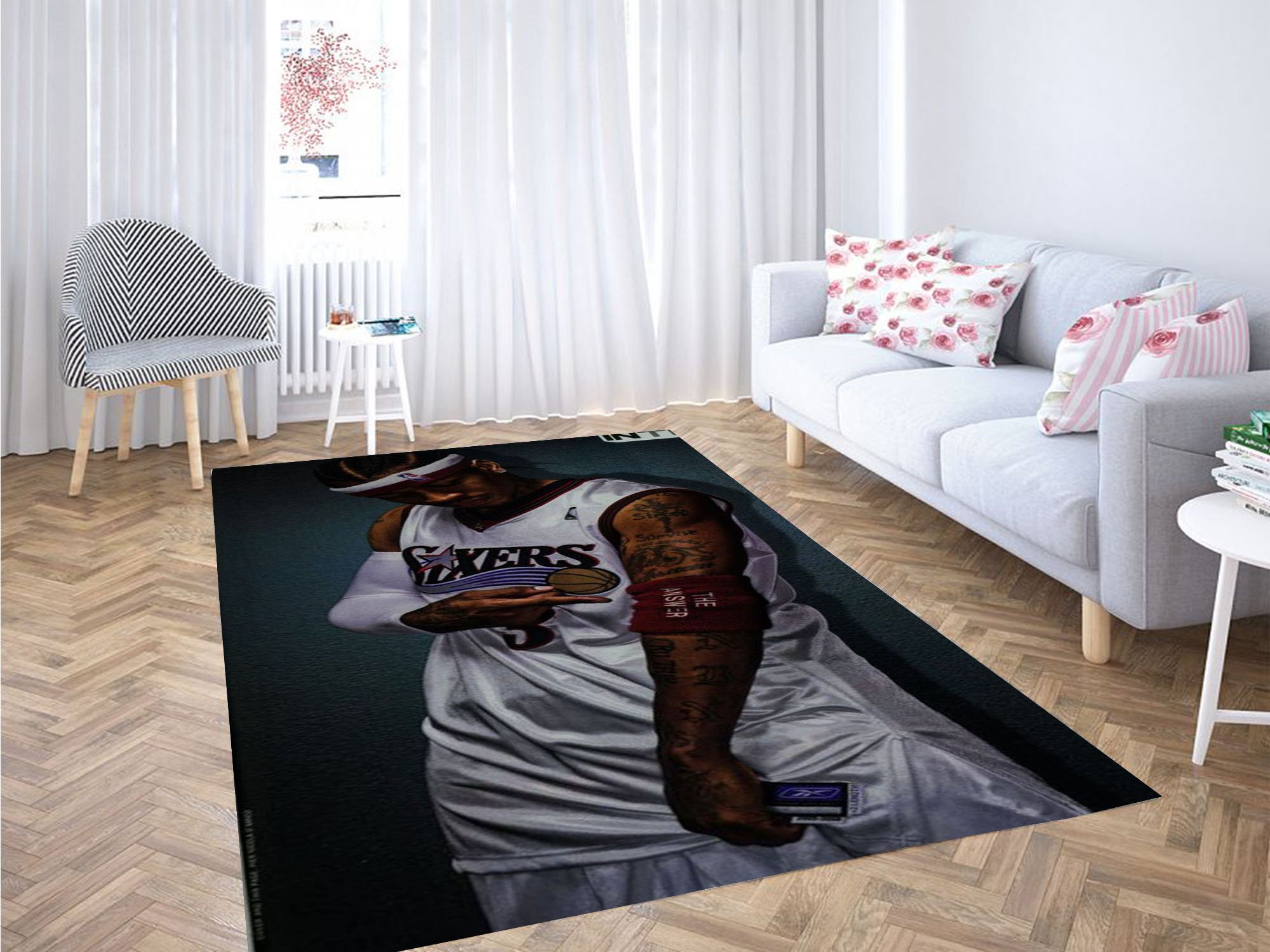 Allen Iverson Wallpapers Carpet Rectangle Rug