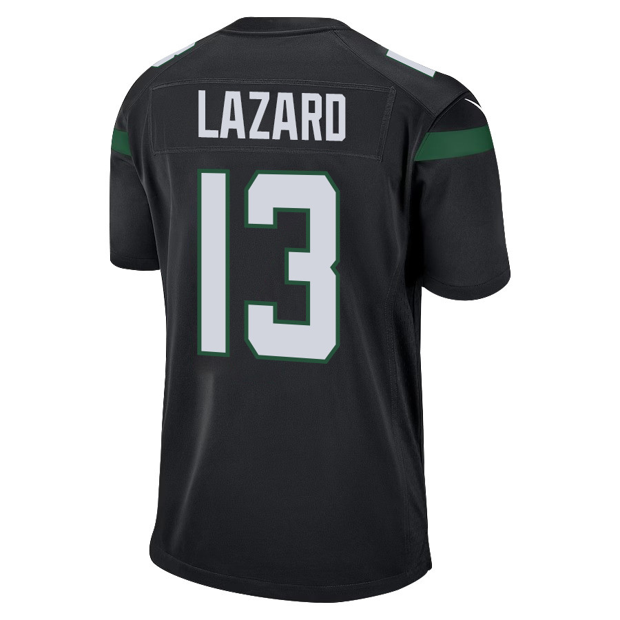 Allen Lazard 13 New York Jets Men Alternate Game Stitched Jersey – Black