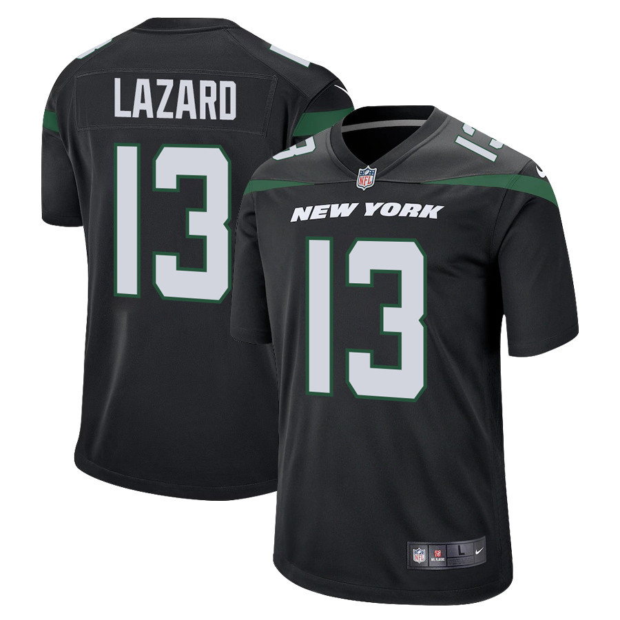 Allen Lazard 13 New York Jets Men Alternate Game Stitched Jersey – Black