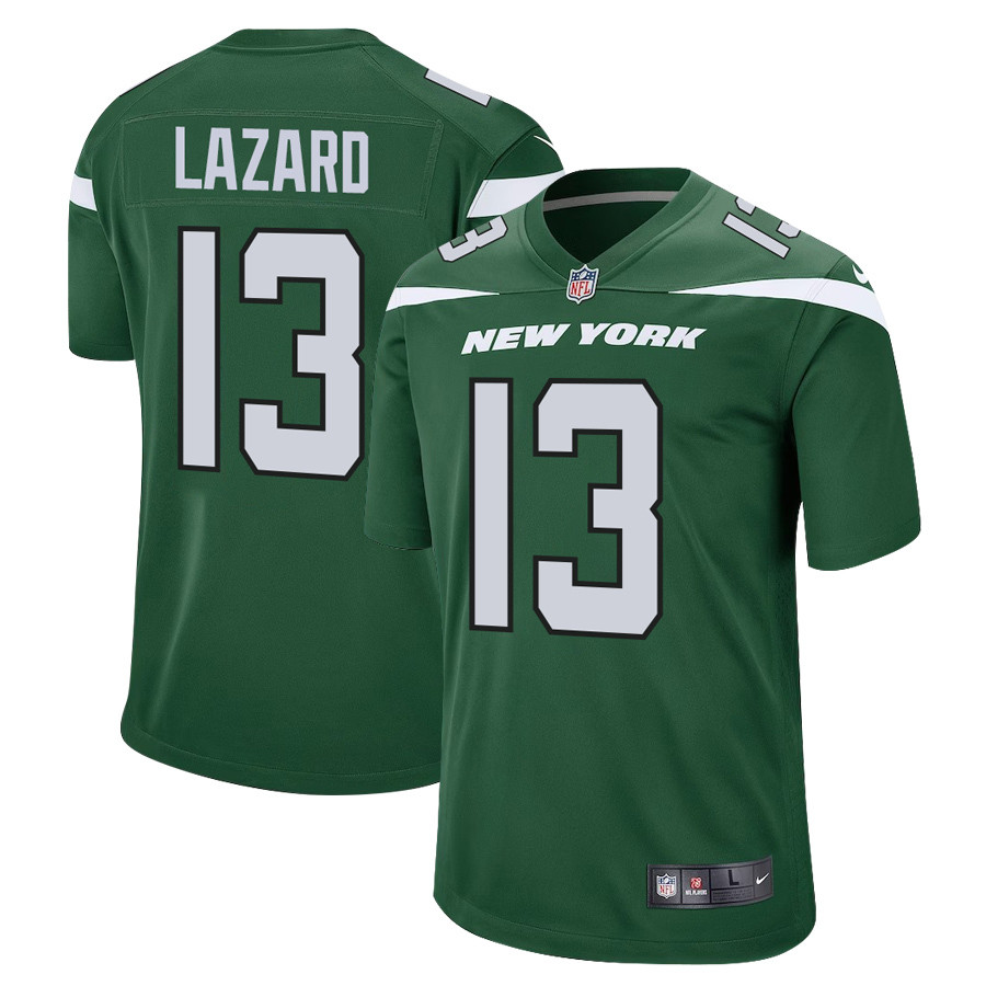 Allen Lazard 13 New York Jets Men Game Stitched Jersey – Gotham Green