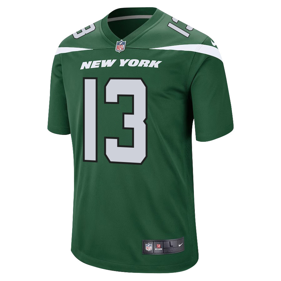 Allen Lazard 13 New York Jets Men Game Stitched Jersey – Gotham Green