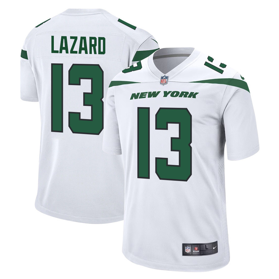 Allen Lazard 13 New York Jets Men Game Stitched Jersey – White