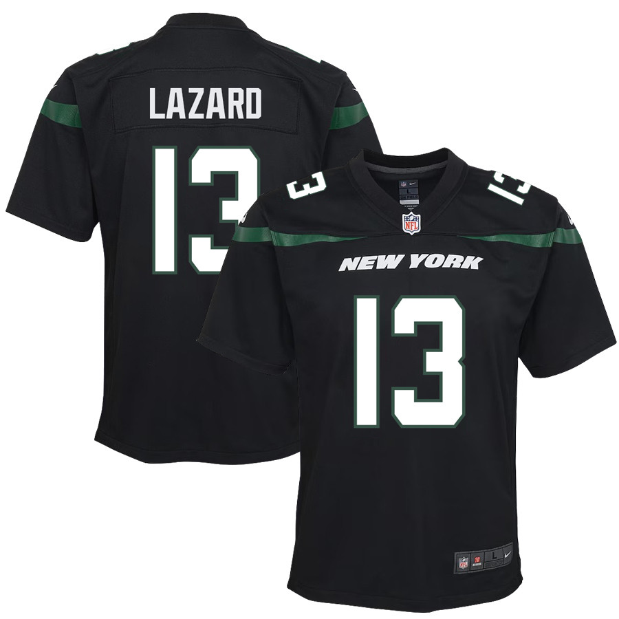 Allen Lazard 13 New York Jets Youth Alternate Game Stitched Jersey – Black