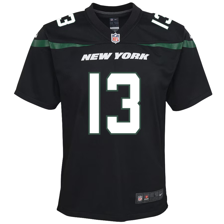 Allen Lazard 13 New York Jets Youth Alternate Game Stitched Jersey – Black