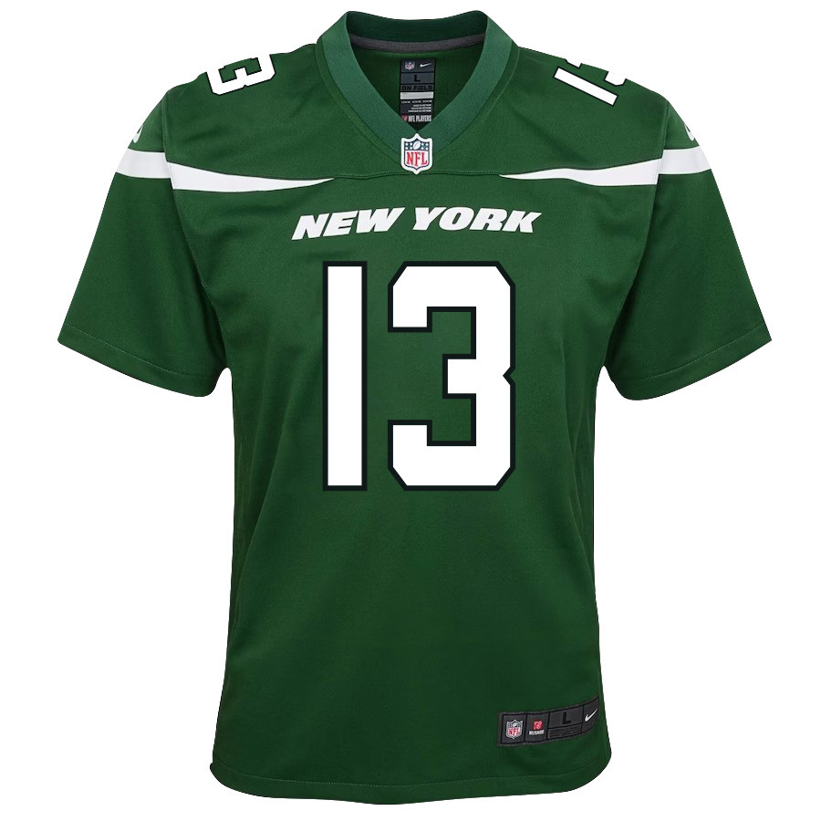 Allen Lazard 13 New York Jets Youth Game Stitched Jersey – Gotham Green