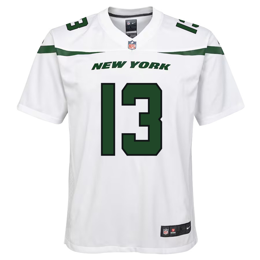 Allen Lazard 13 New York Jets Youth Game Stitched Jersey – White