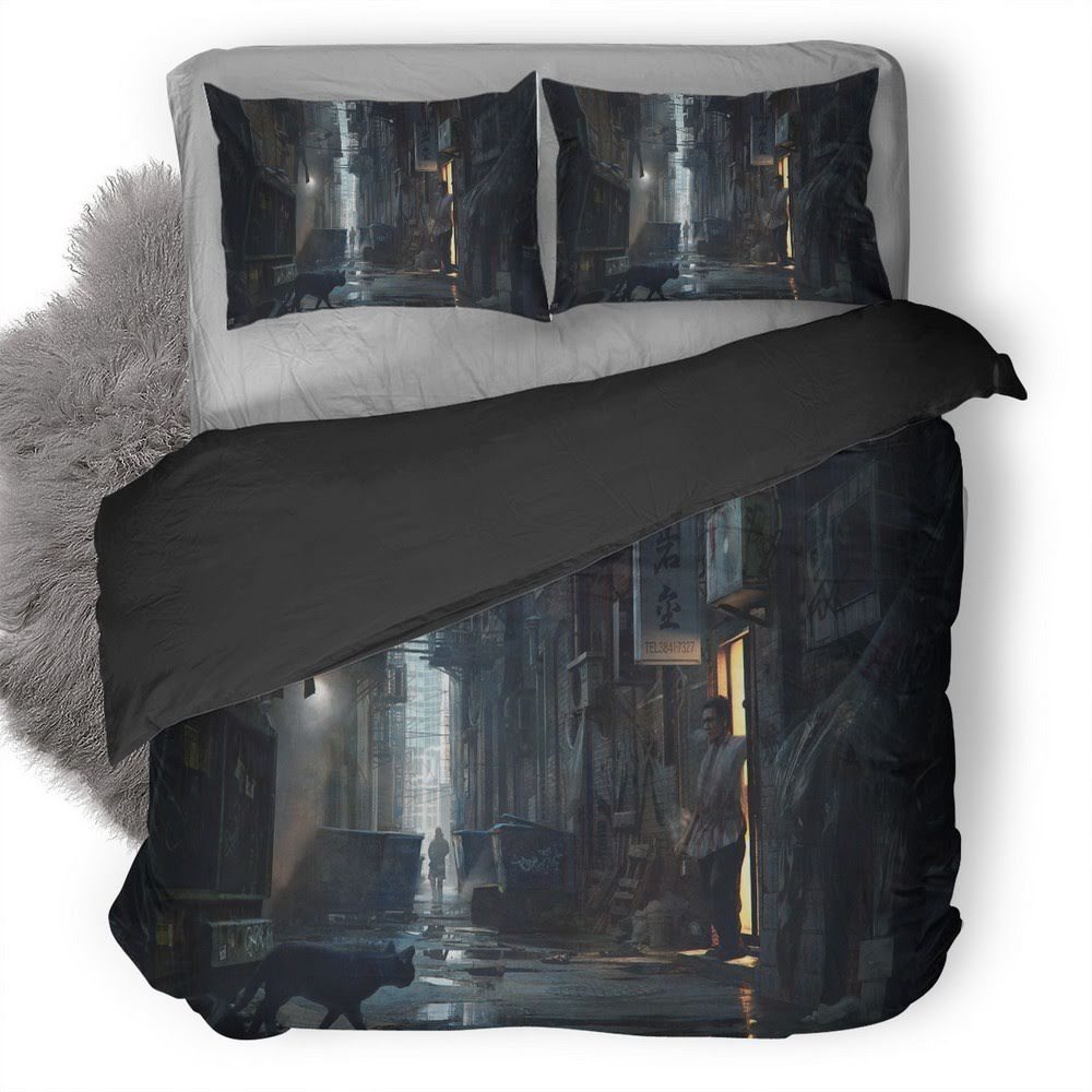 Alleyway Detroit Become Human 3D Customized Duvet Cover Bedding Set