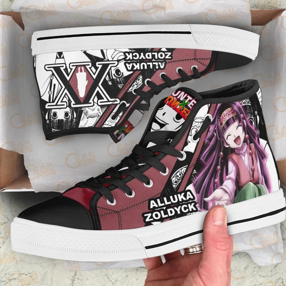 Alluka Zoldyck High Top Shoes Custom Manga Anime Hunter X Hunter Sneakers