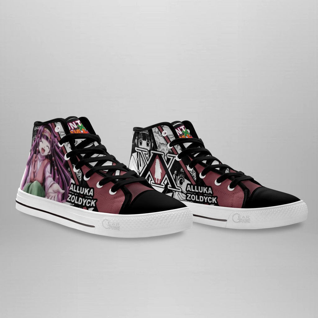 Alluka Zoldyck High Top Shoes Custom Manga Anime Hunter X Hunter Sneakers