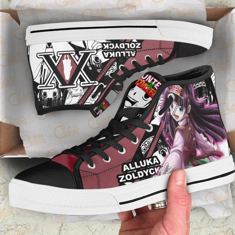 Alluka Zoldyck High Top Shoes Custom Skill Anime Hunter X Hunter Sneakers