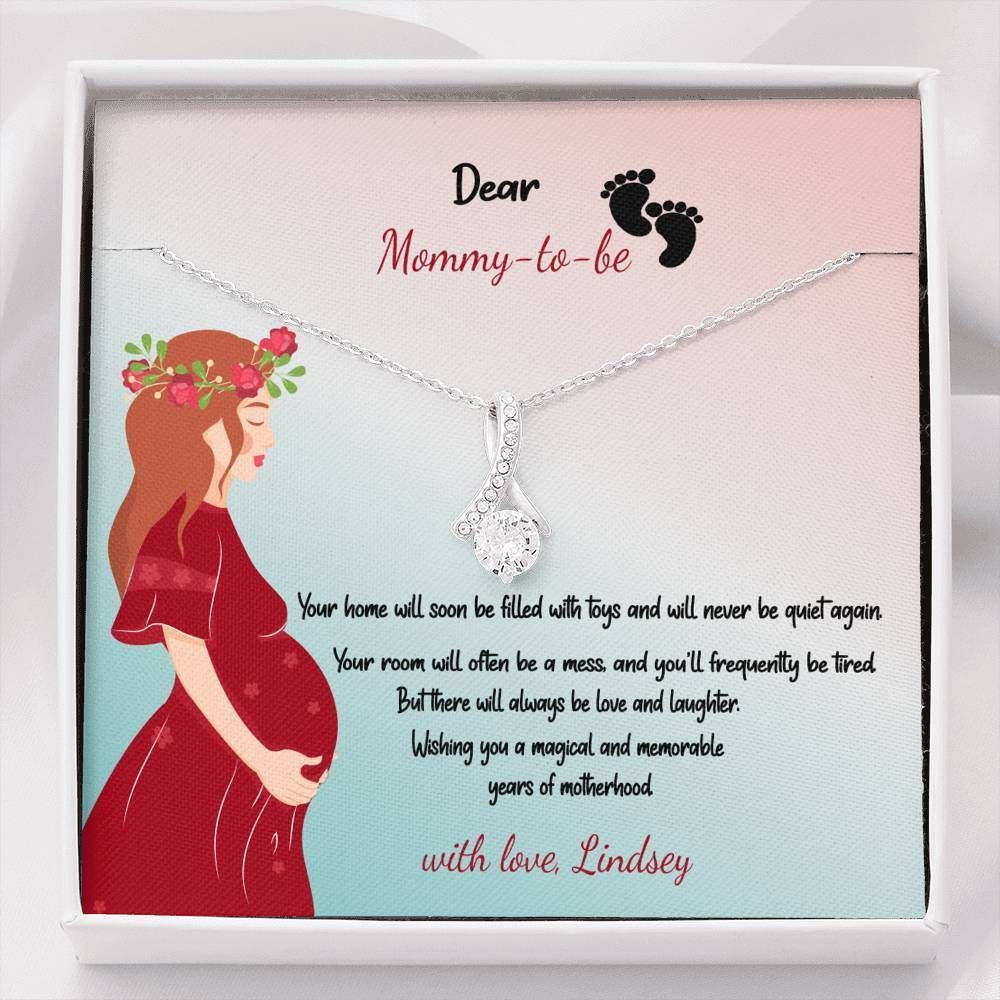 Alluring Beauty Necklace For Mommy To Be There Will Always Be Love And Laughter