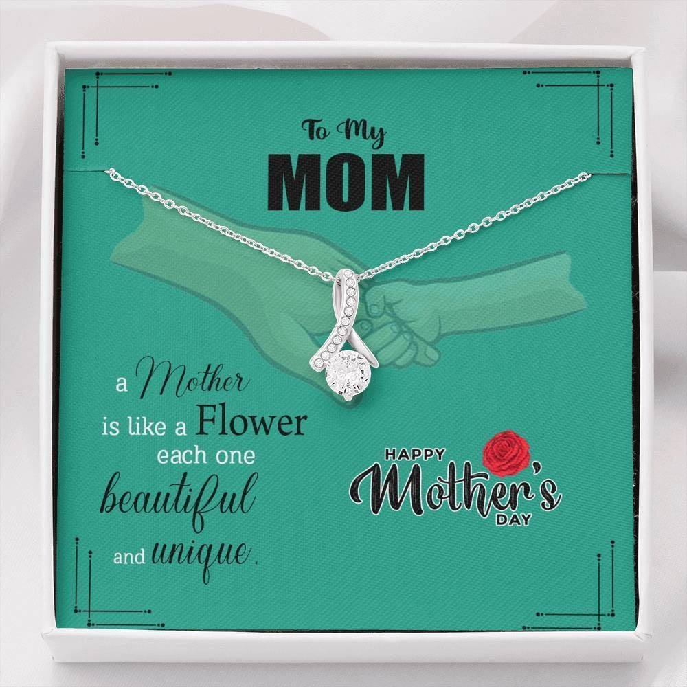 Alluring Beauty Necklace Gift For Mom Like A Flower