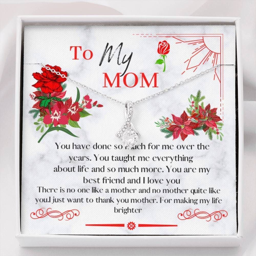 Alluring Beauty Necklace Gift For Mom You’re My Best Friend