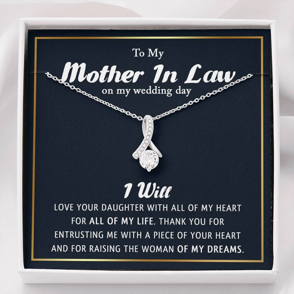 Alluring Beauty Necklace Gift For Mother In Law I’ll Love Your Daughter With All My Heart