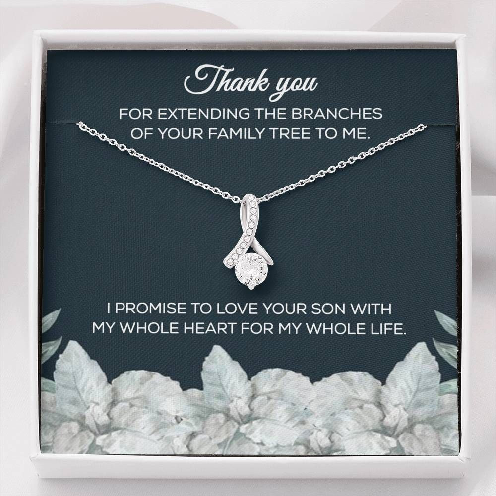 Alluring Beauty Necklace Gift For Mother In Law Thank You