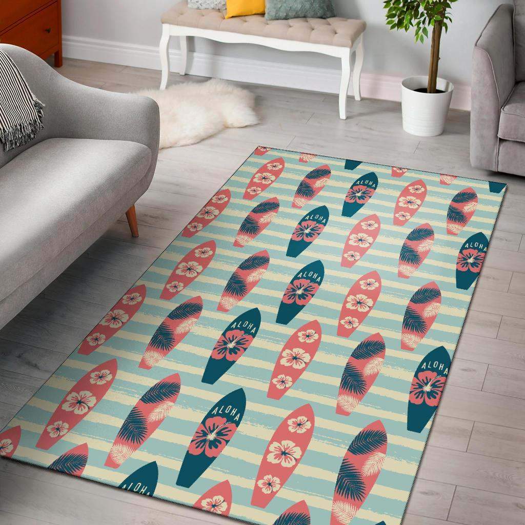 Aloha Hawaii Surfboard Limited Edition Rectangle Rug
