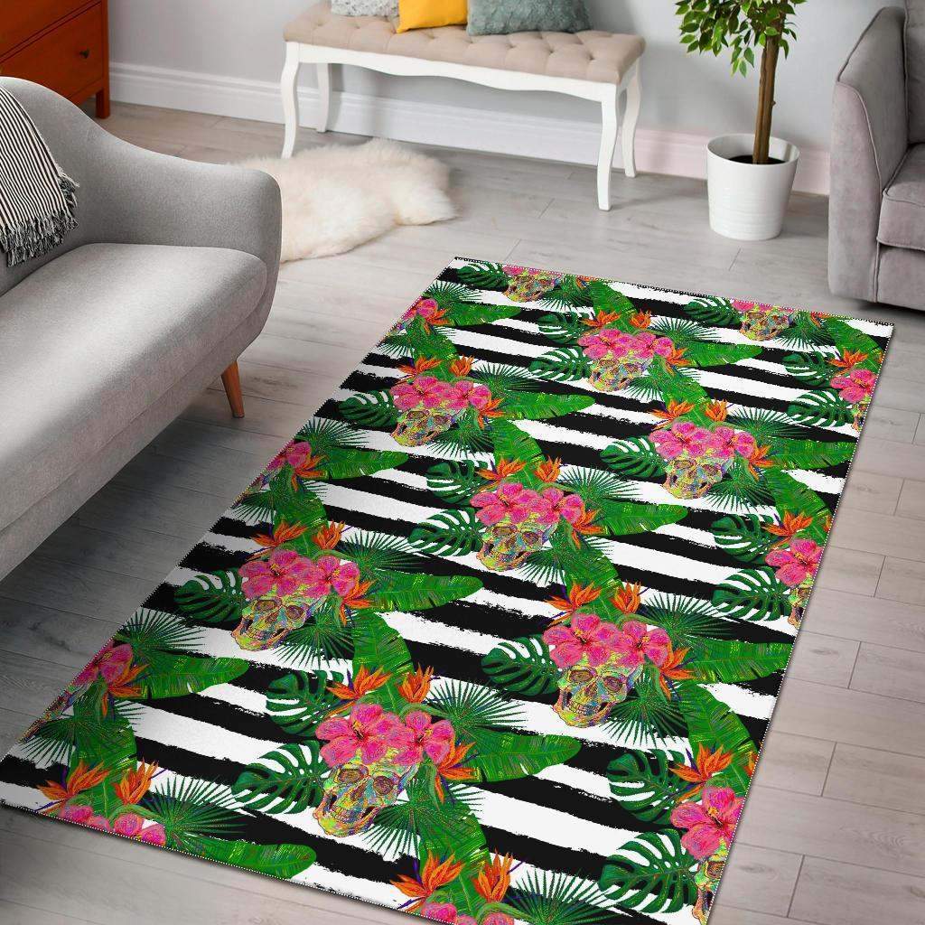 Aloha Skull Striped Limited Edition Rectangle Rug