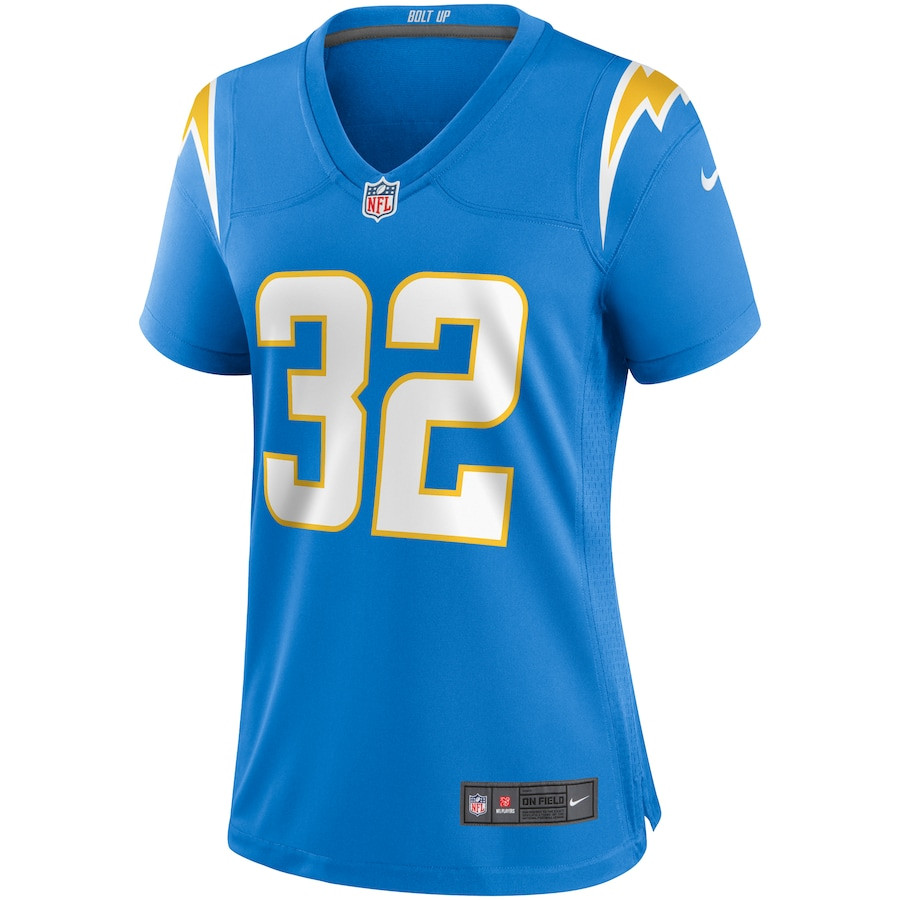 Alohi Gilman 32 Los Angeles Chargers Women’s Game Stitched Jersey – Powder Blue