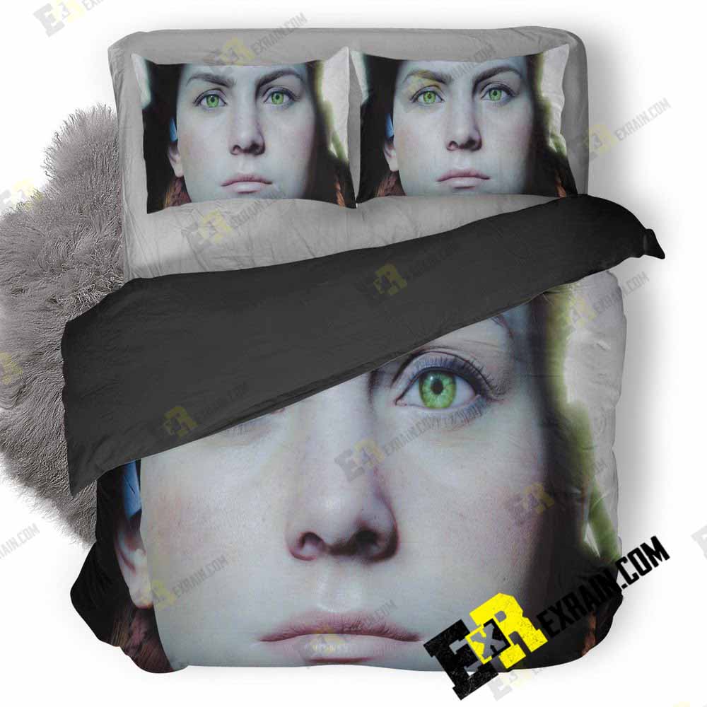 Aloy Horizon Zero Dawn Face Portrait 0J 3D Customized Duvet Cover Bedding Set