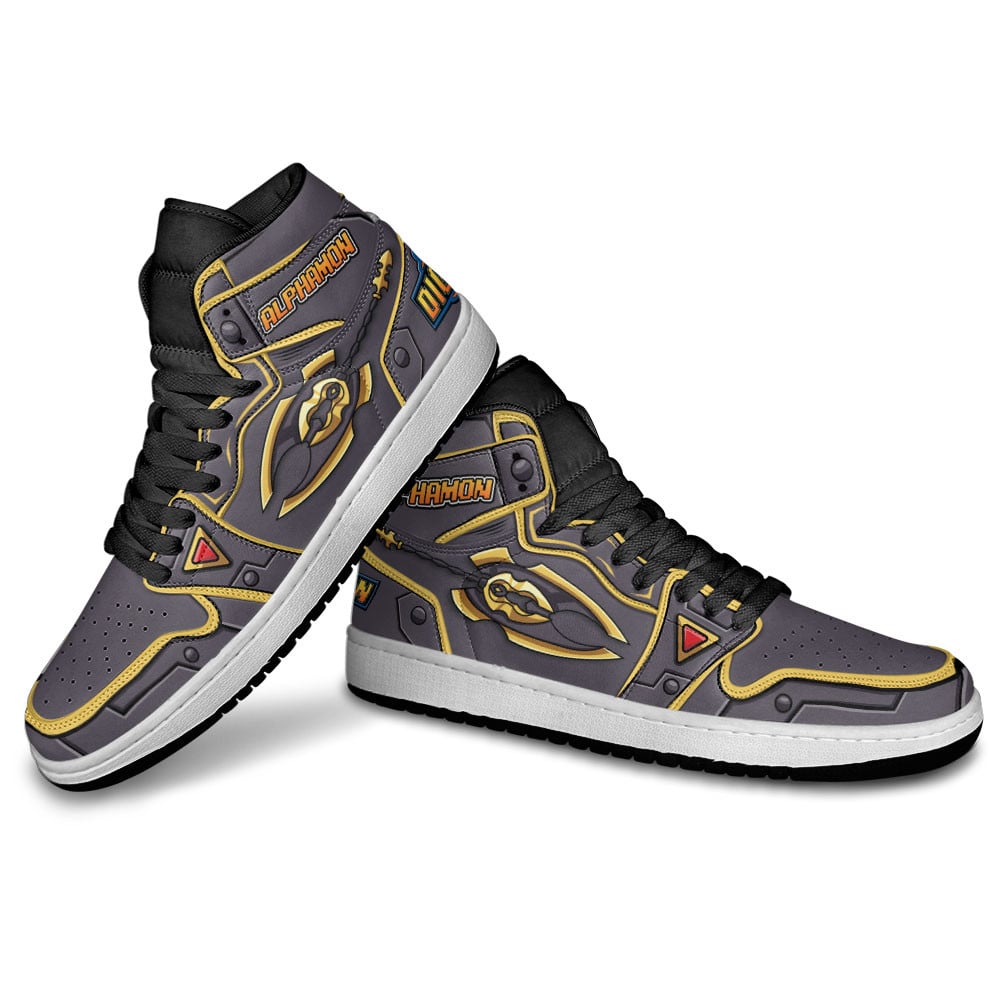 Alphamon JD1s Sneakers Digimon Anime Shoes For Fans, Air Jordan Hightop