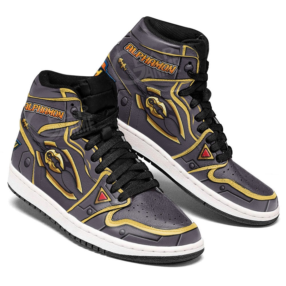 Alphamon JD1s Sneakers Digimon Anime Shoes For Fans, Air Jordan Hightop