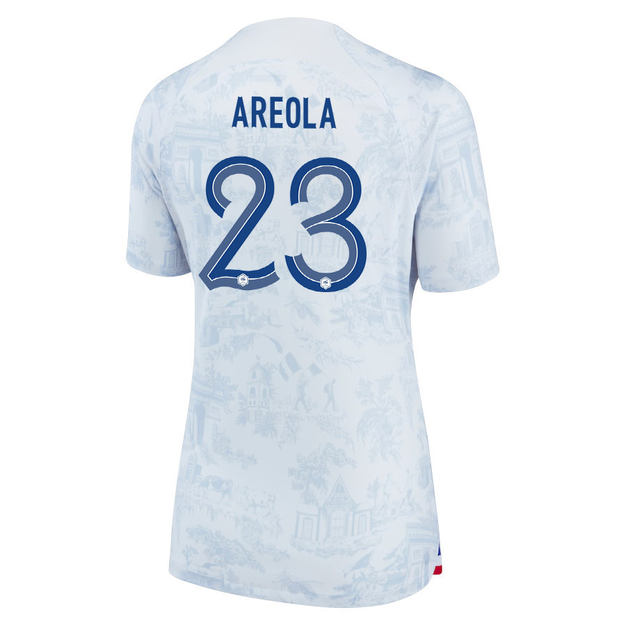 Alphonse Areola 23 FIFA World Cup Qatar 2022 Patch France National Team – Away Women Soccer Jersey