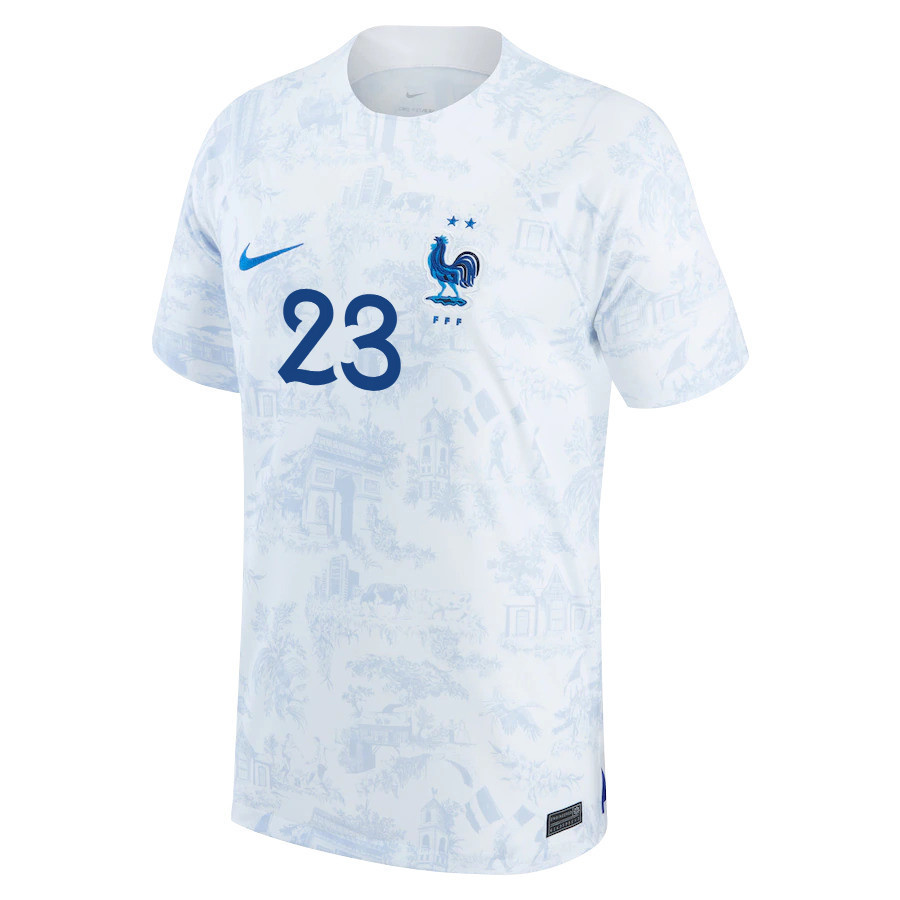 Alphonse Areola 23 France National Team 2022-23 Qatar World Cup – Away Soccer Jersey