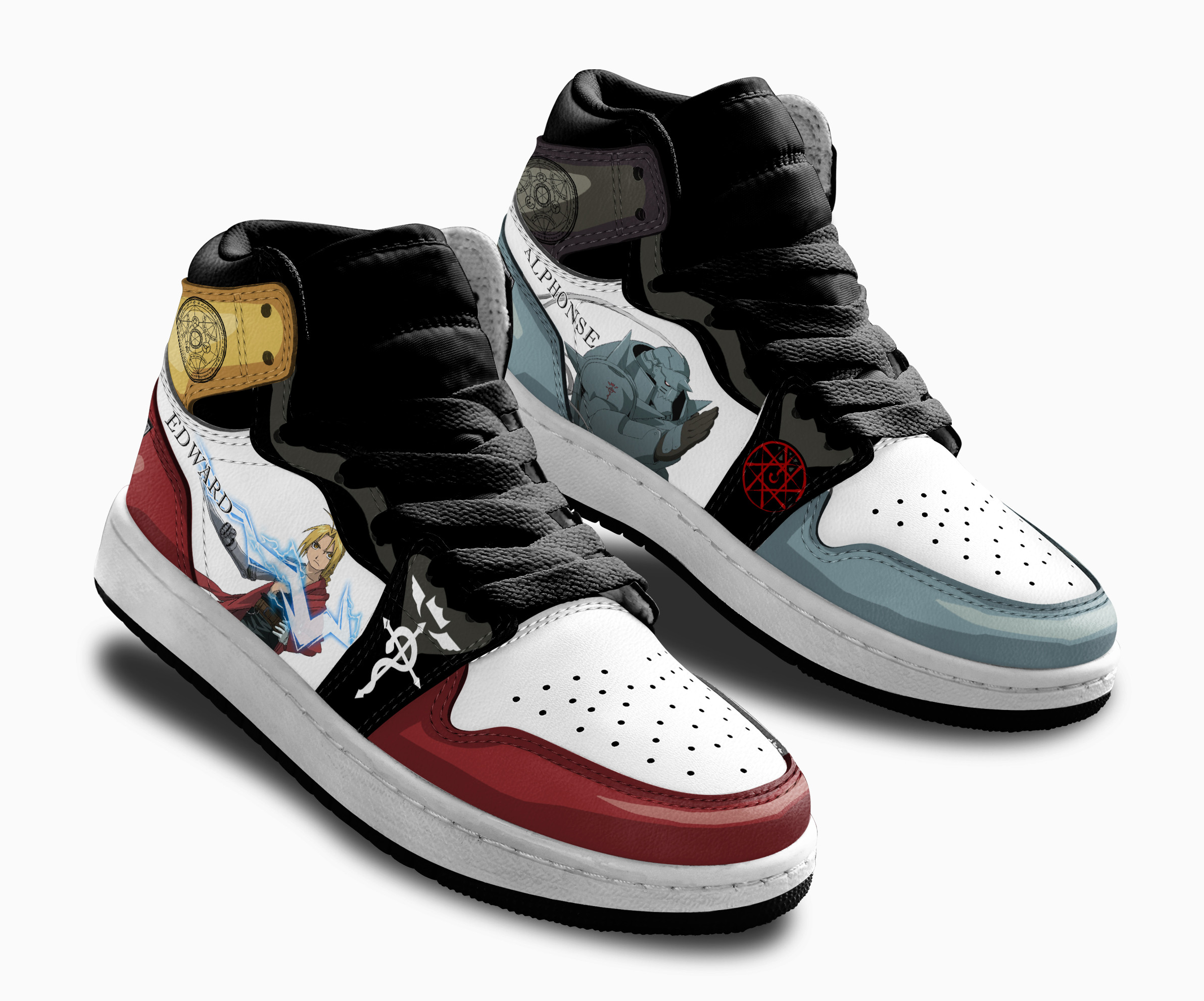 Alphonse Elric Edward Elric Kids Sneakers Fullmetal Alchemist Shoes For Kids