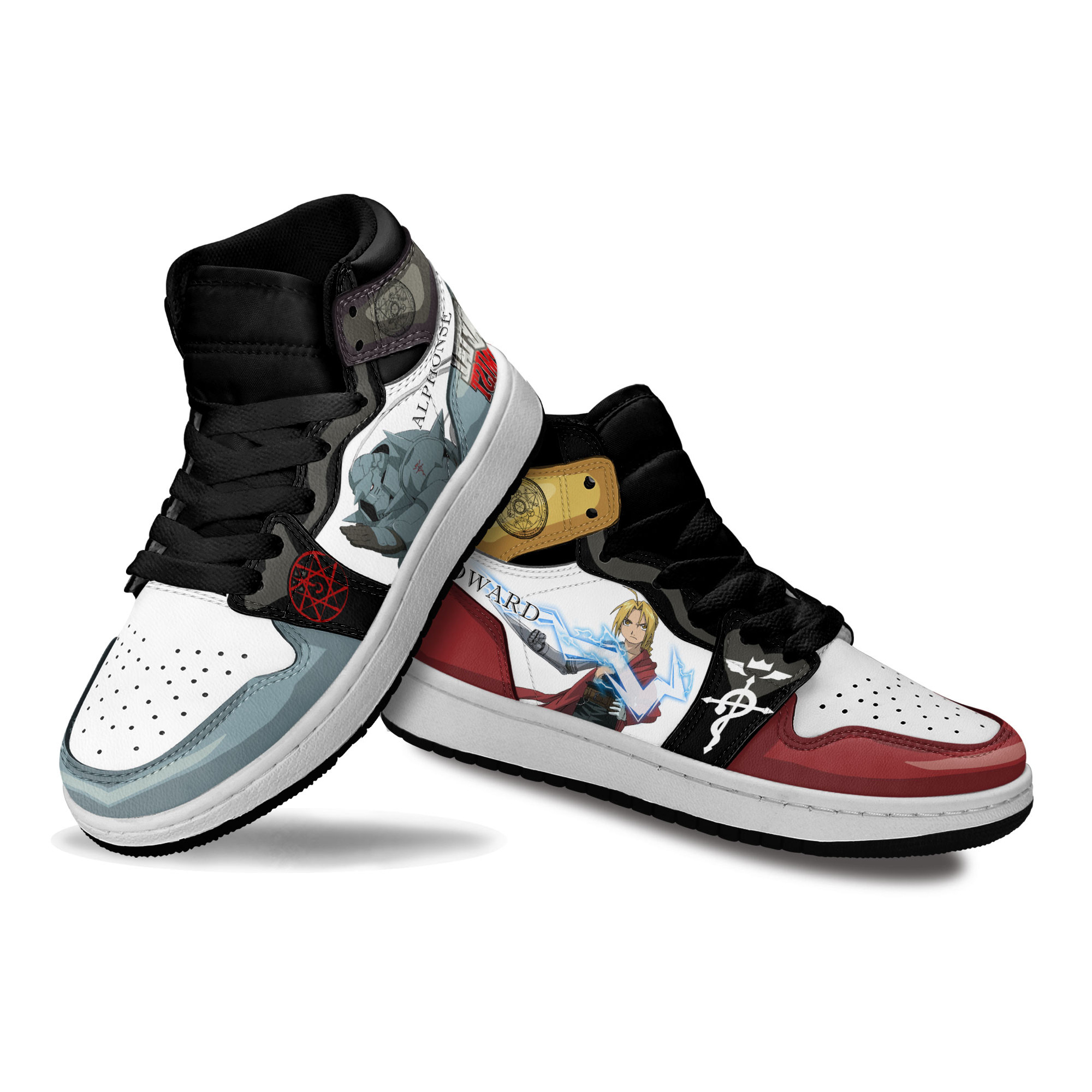 Alphonse Elric Edward Elric Kids Sneakers Fullmetal Alchemist Shoes For Kids